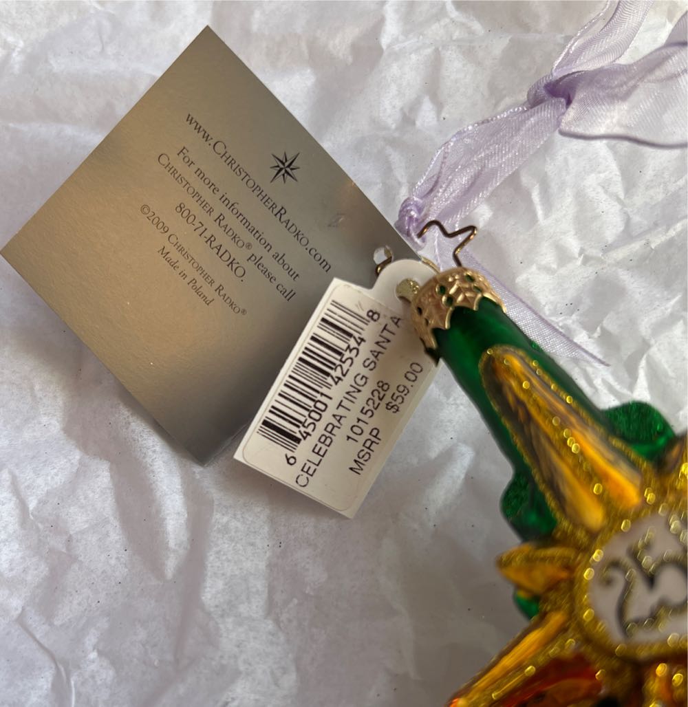 Celebrating Santa   ornament collectible - Main Image 4