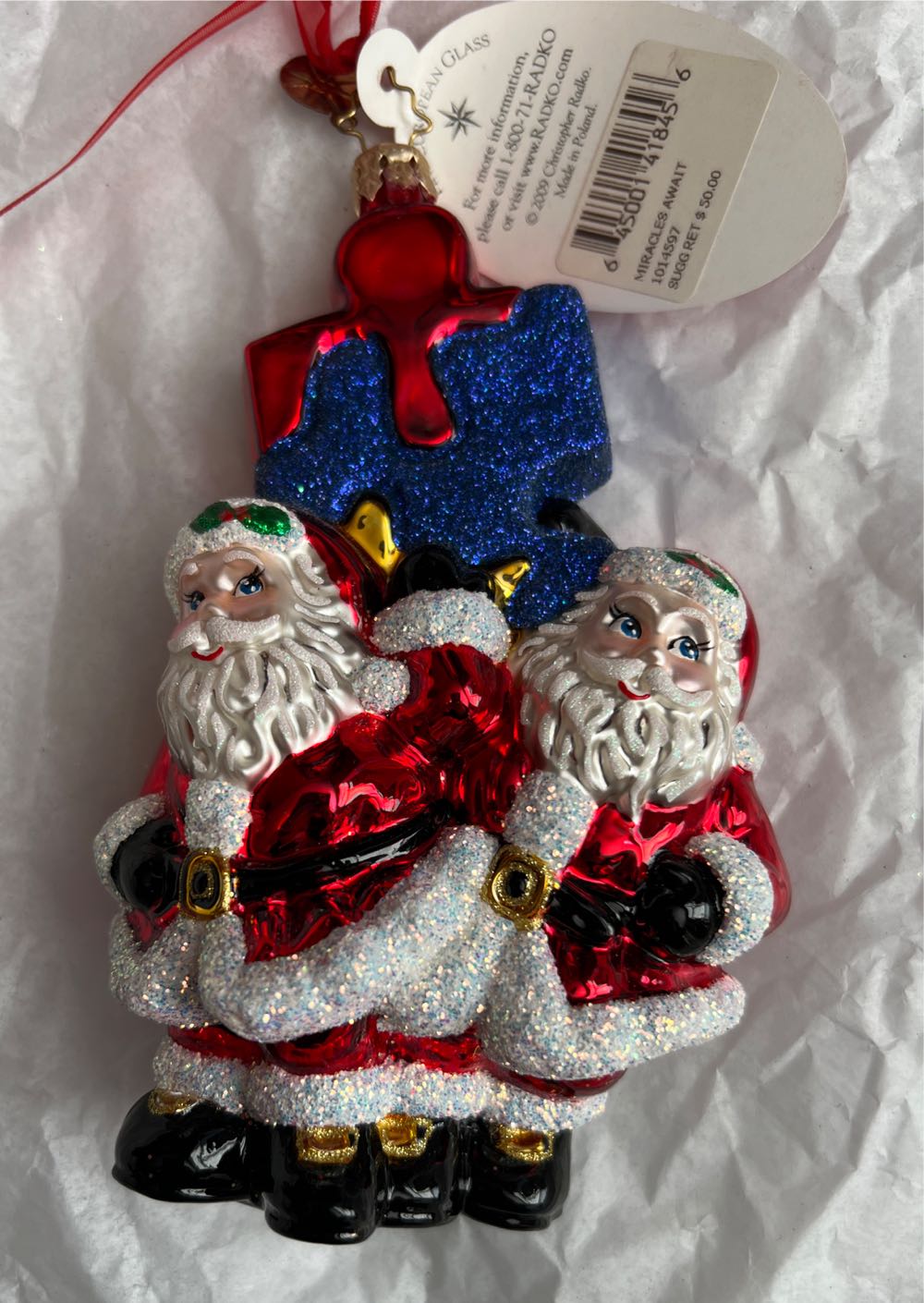 Hallmark Friends Central Perk Sign Blown Glass Christmas Ornament 0003hcm1051