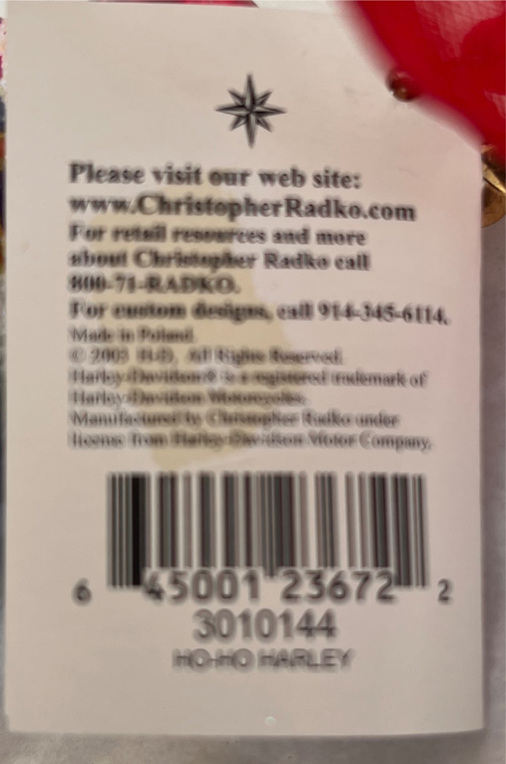 Ho-Ho Harley (3010144)  ornament collectible - Main Image 3