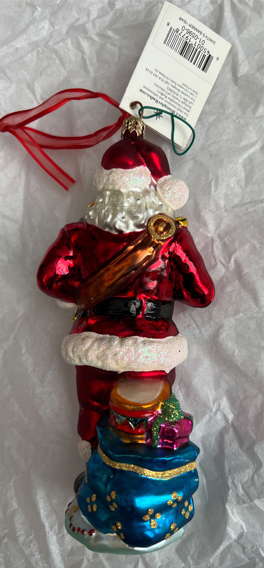 Santa’s Banner Year (01-0596-0)  ornament collectible - Main Image 2