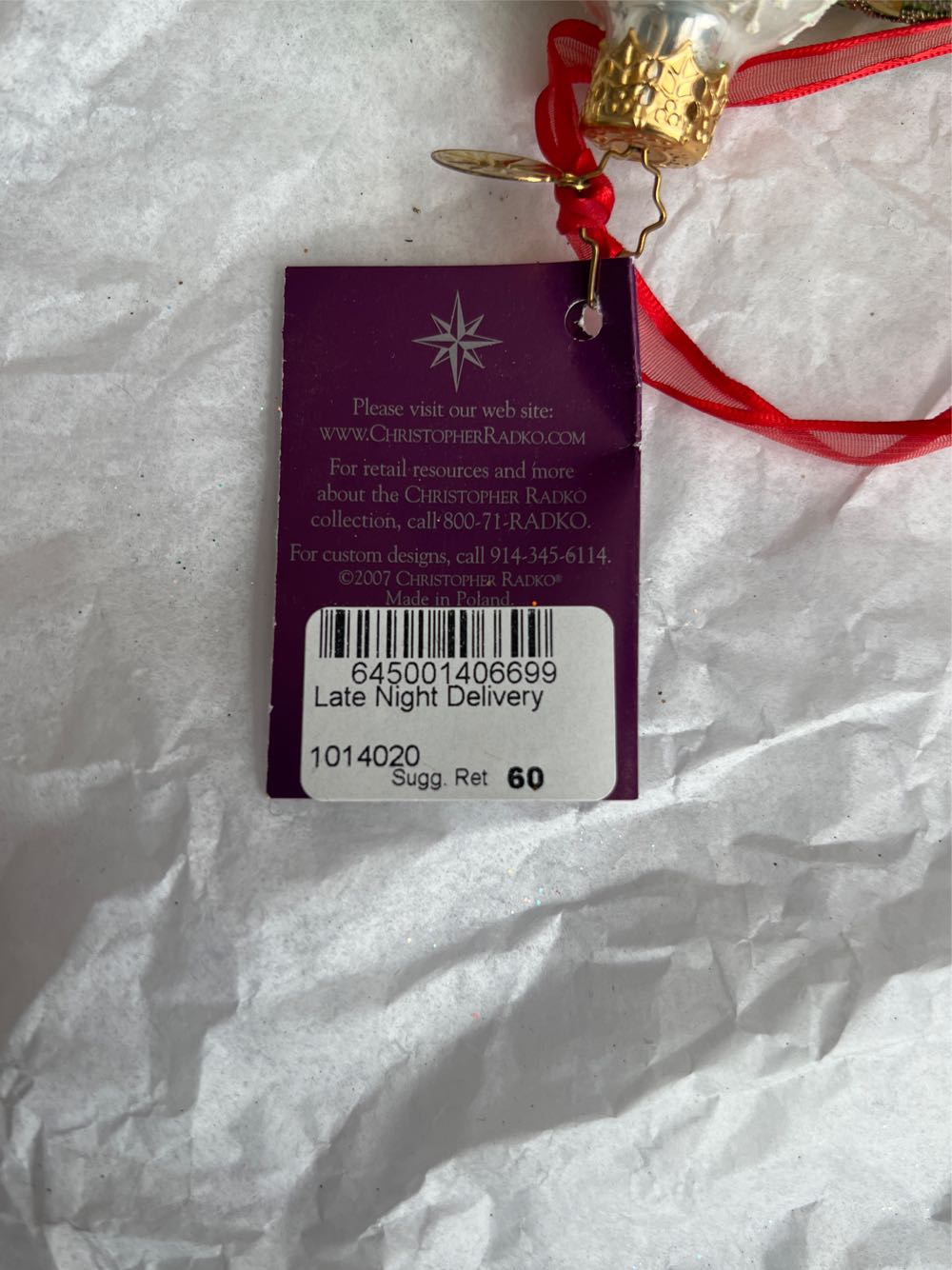 Late Night Delivery (1014020)  ornament collectible - Main Image 3