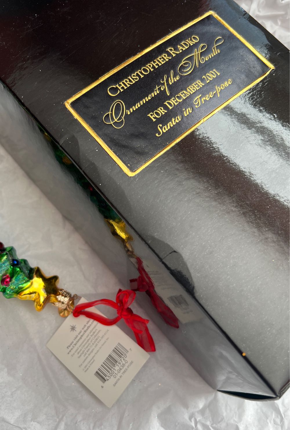 Santa In Tree-pose (01-0438-0)  ornament collectible - Main Image 3