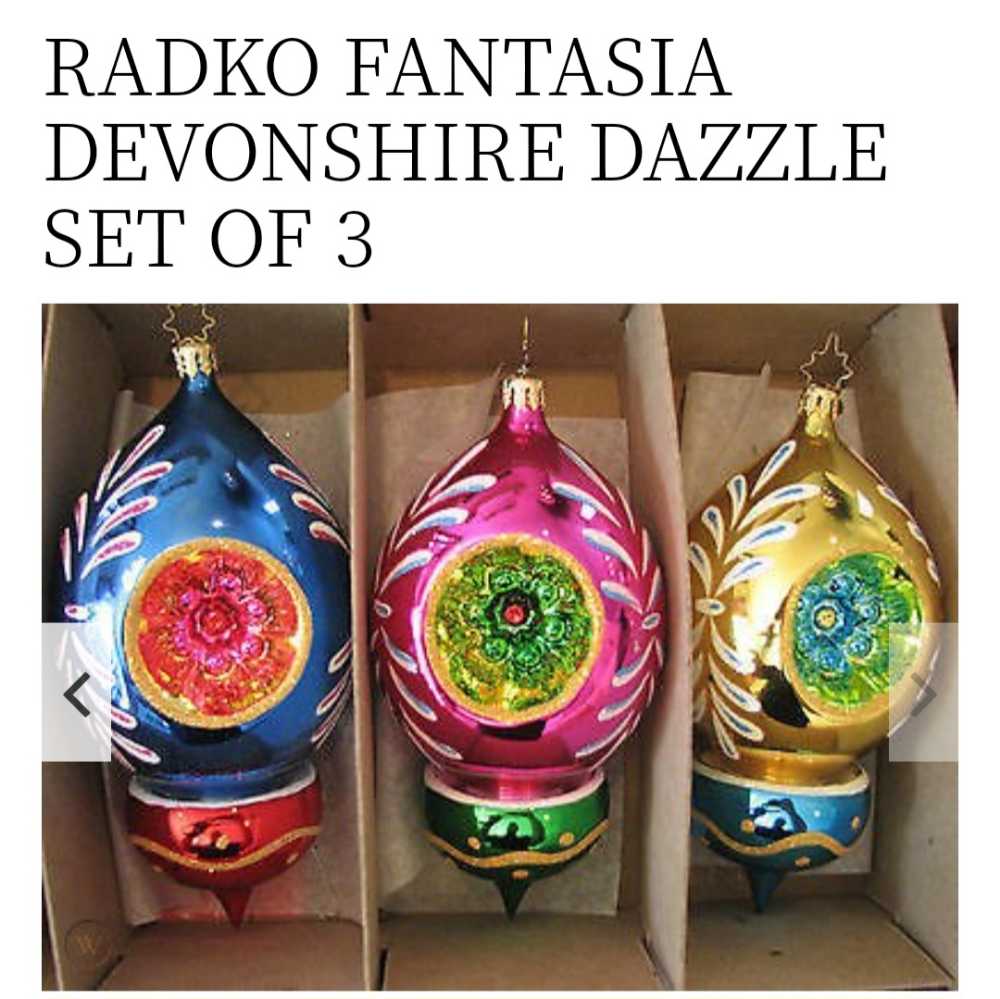 Devonshire Dazzle Set Of 3 Fantasia  ornament collectible - Main Image 2