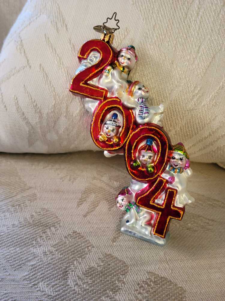 2004 New Year Snow Cheer 2004  ornament collectible - Main Image 1