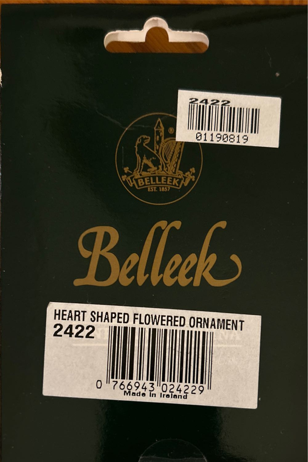 Heart Shaped Flower Ornament  ornament collectible [Barcode 766943024229] - Main Image 2