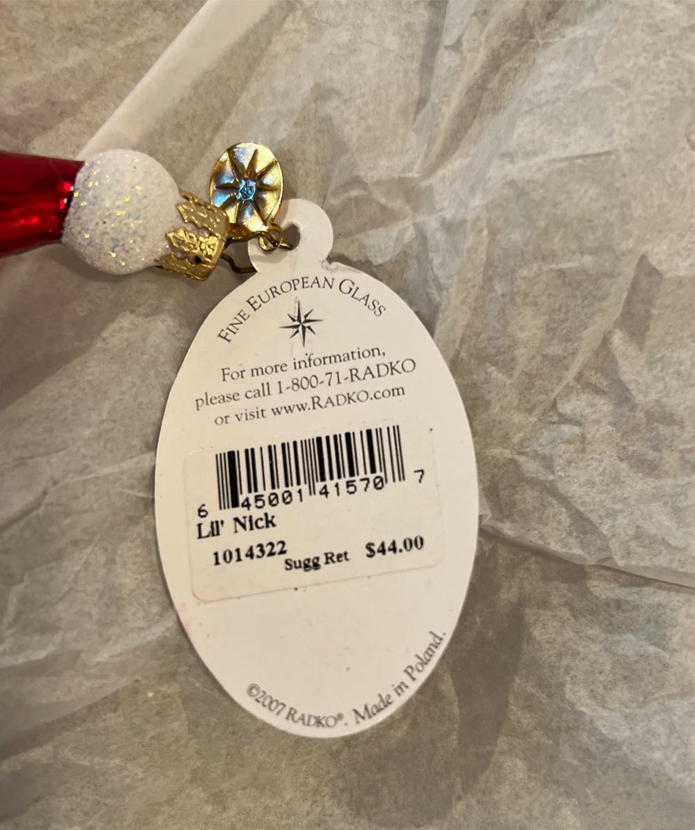 Lil’ Nick (1014322)  ornament collectible [Barcode 645001415707] - Main Image 3