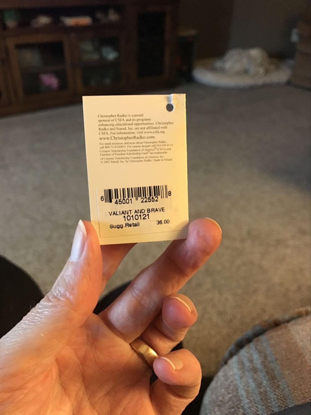 Valiant And Brave  ornament collectible [Barcode 645001225528] - Main Image 2