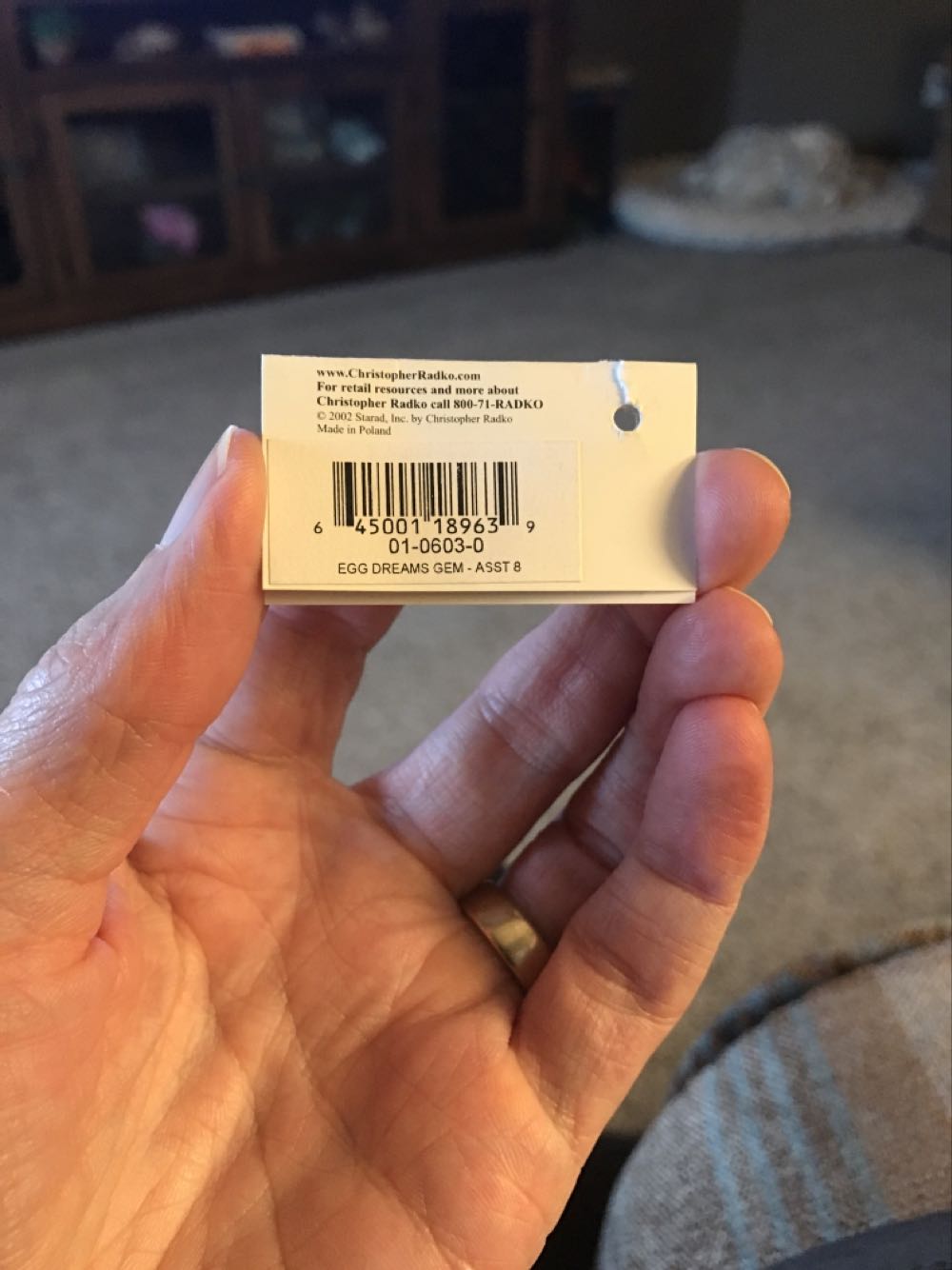 Egg Dreams Gem  ornament collectible [Barcode 645001189639] - Main Image 2