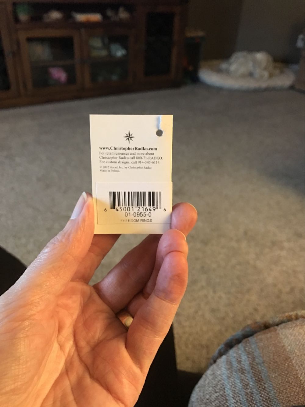 Freedom Rings  ornament collectible [Barcode 645001216496] - Main Image 2