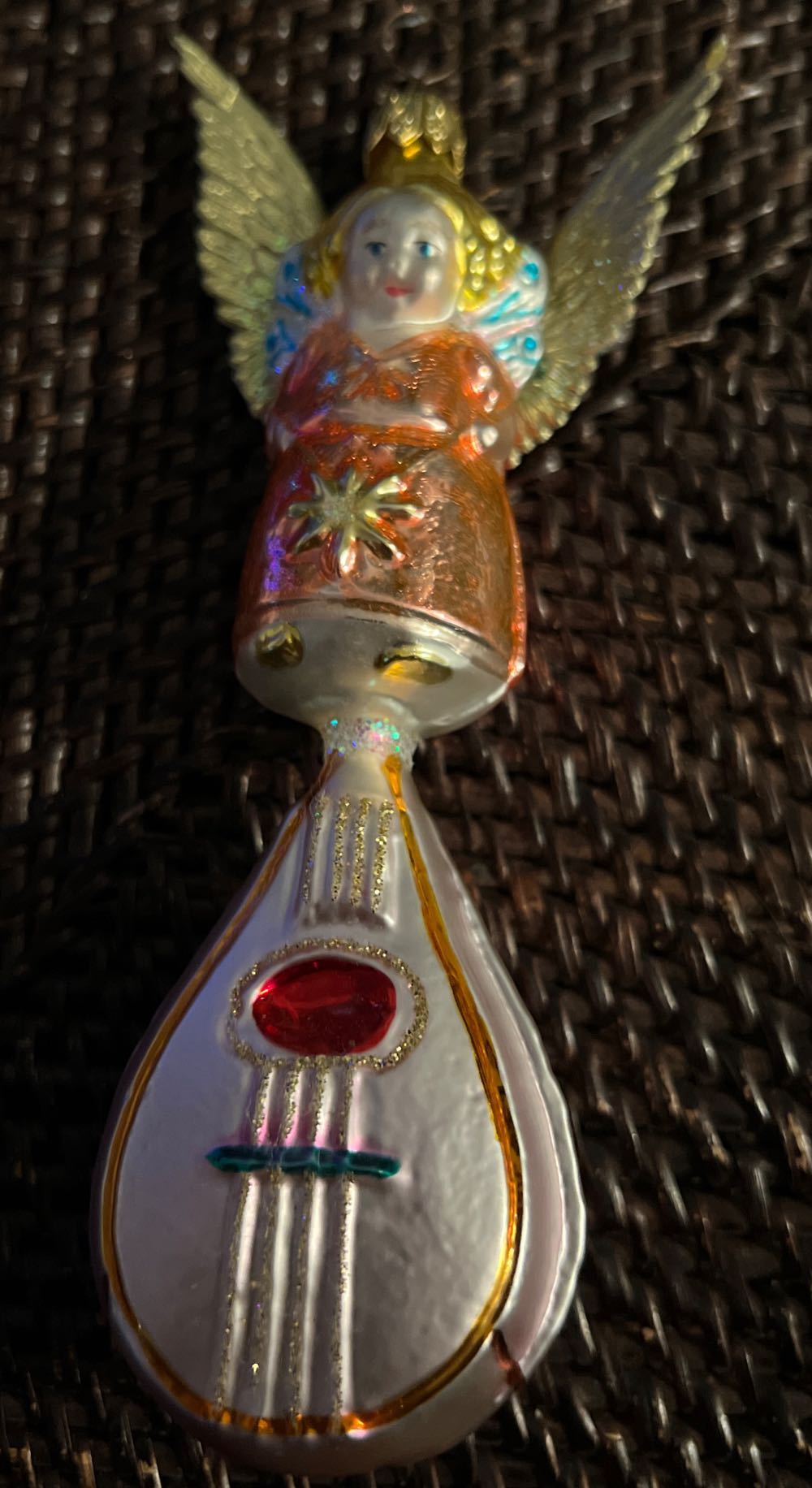 #74626 Metal Bench W Birds Christmas Village Figurine