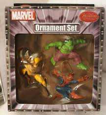 Marvel 3 Piece Christmas Ornament Set Hulk Wolverine Spider-Man  (Superheros) ornament collectible - Main Image 2
