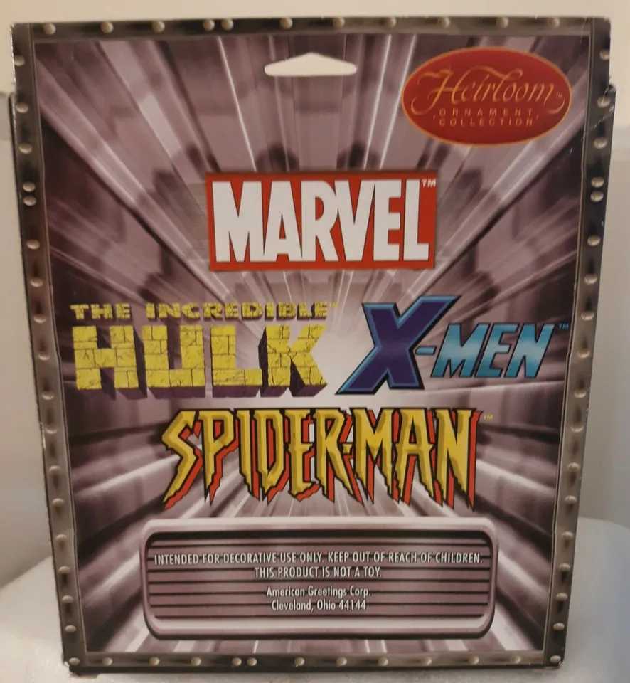 Marvel 3 Piece Christmas Ornament Set Hulk Wolverine Spider-Man  (Superheros) ornament collectible - Main Image 4