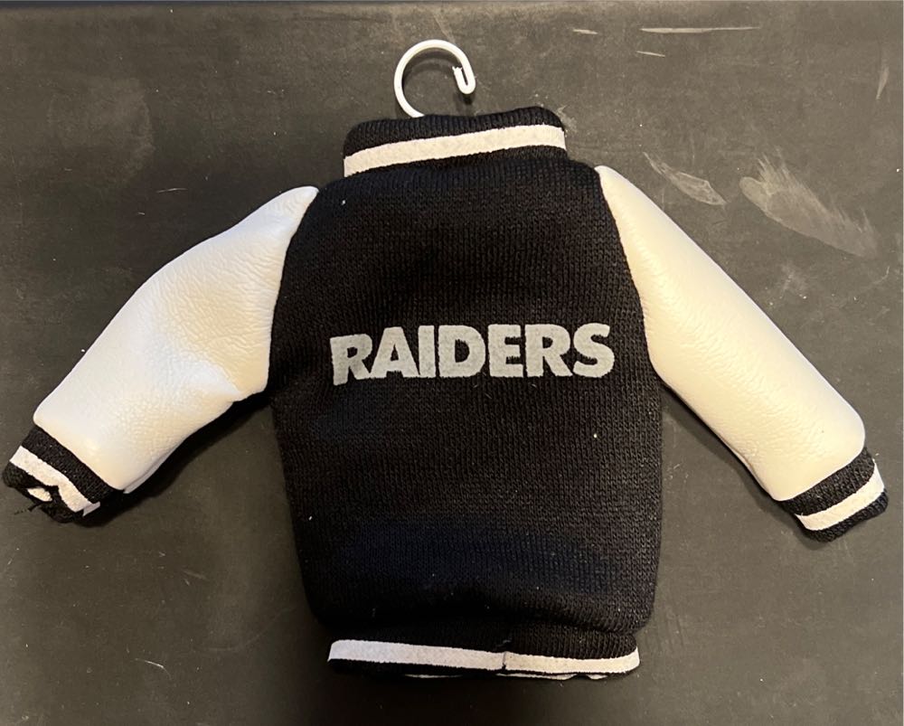 Raiders Lettermans Jacket - Foco ornament collectible [Barcode 192797197305] - Main Image 2