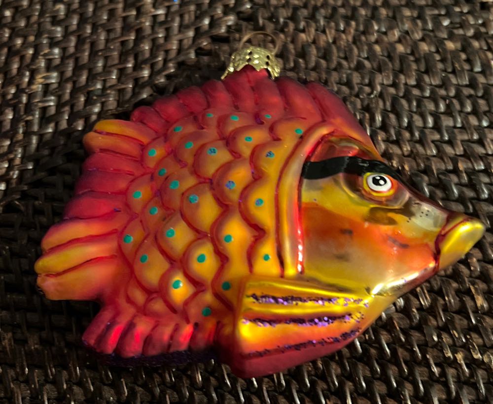 Fish- Red/Orange  ornament collectible - Main Image 2