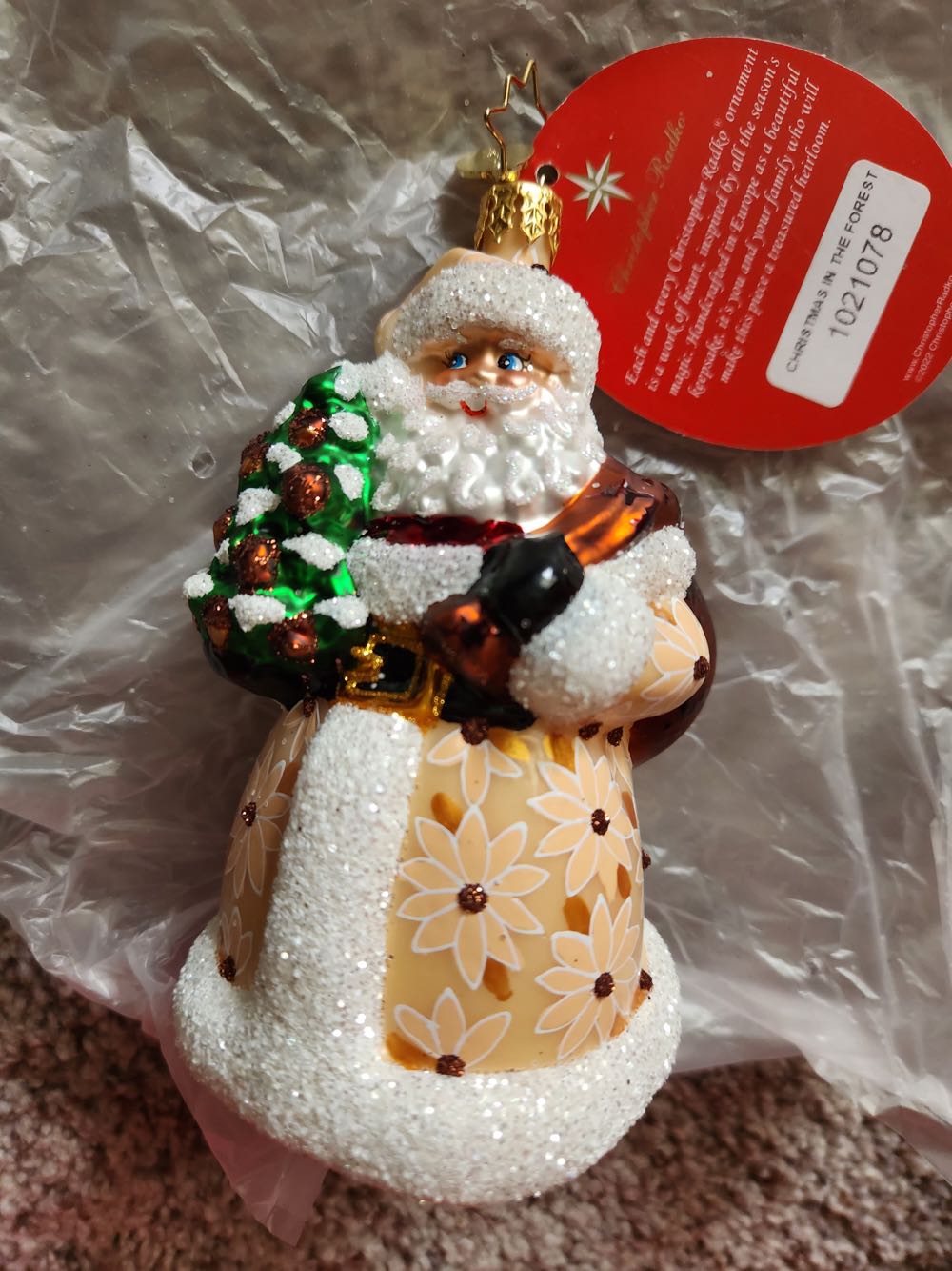 Trim A Home Santa On A Heart Christmas Is Love Ornament Tree Charm Kmart
