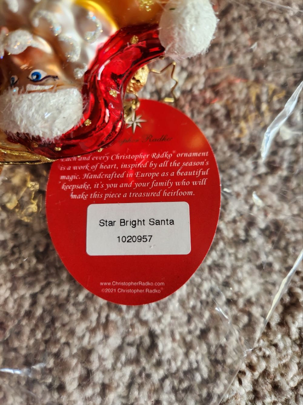 Star Bright Santa  ornament collectible - Main Image 2