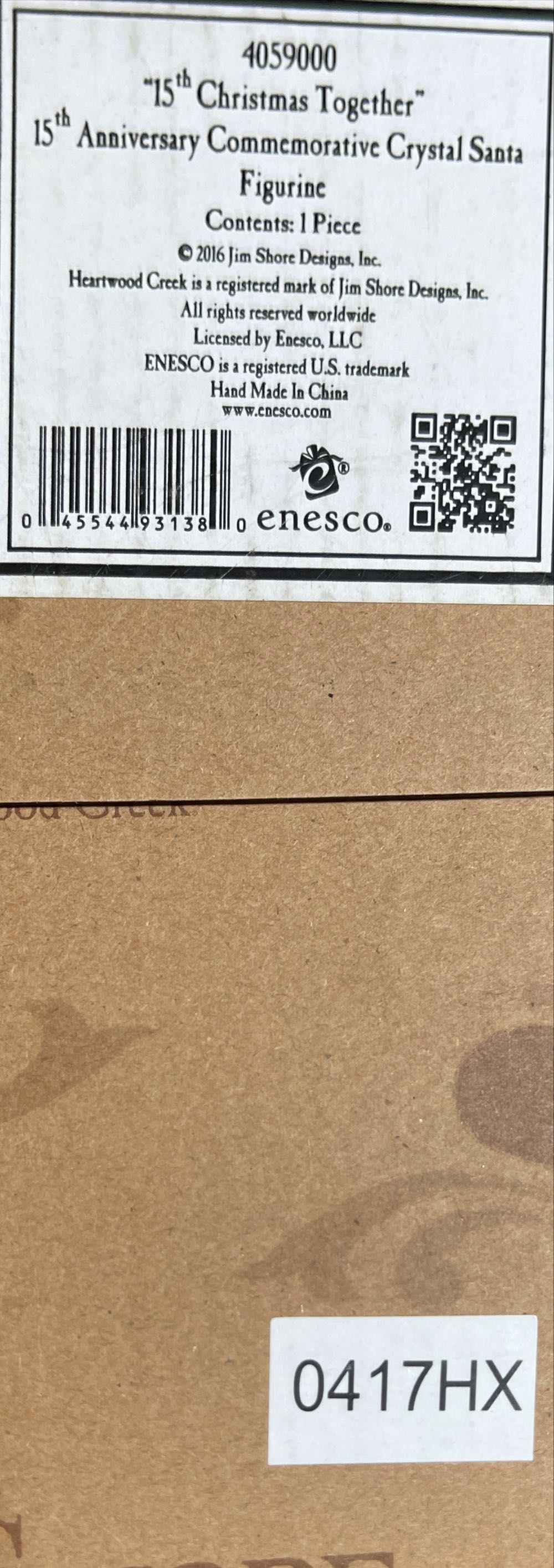 Jim Shore Heartwood Creek 15th Anniversary Santa With Tree Figurine Enesco - Jim Shore (Santa) ornament collectible [Barcode 045544931380] - Main Image 2