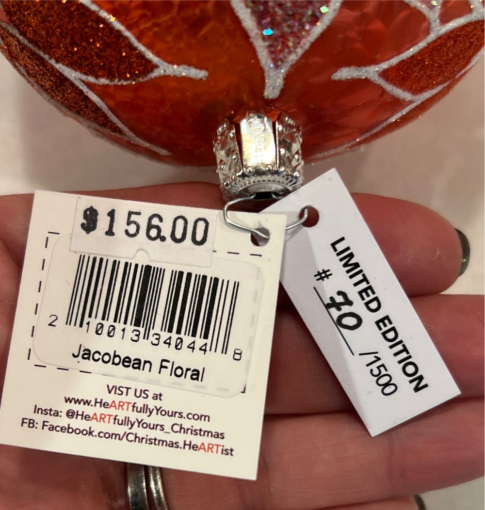 Jacobean Floral  ornament collectible - Main Image 2