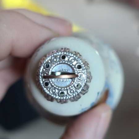 Glass Bell Vintage Ornament - West Germany  ornament collectible - Main Image 2