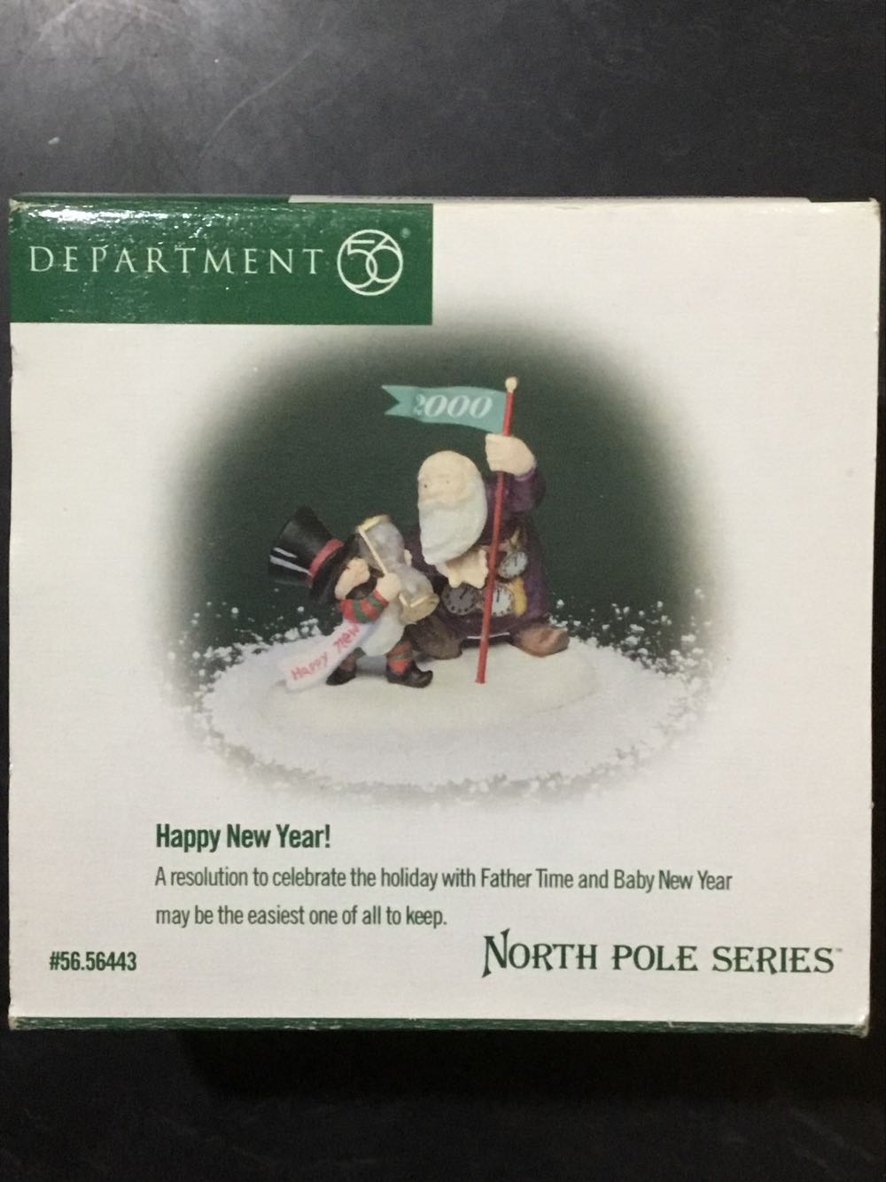 Happy New Year - North pole series ornament collectible [Barcode 734409130746] - Main Image 2