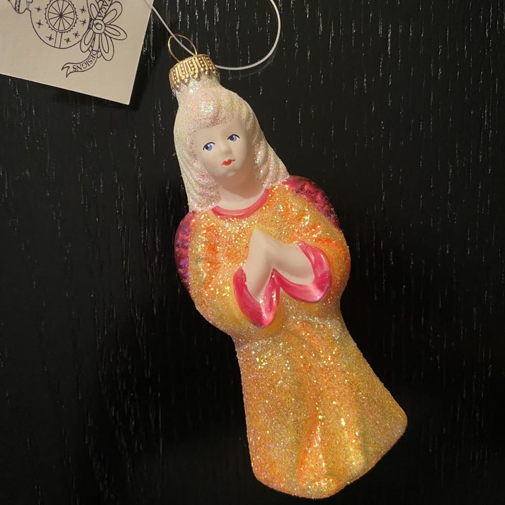 Perfect Harmony Peace And Goodwill Blown Glass Ornament