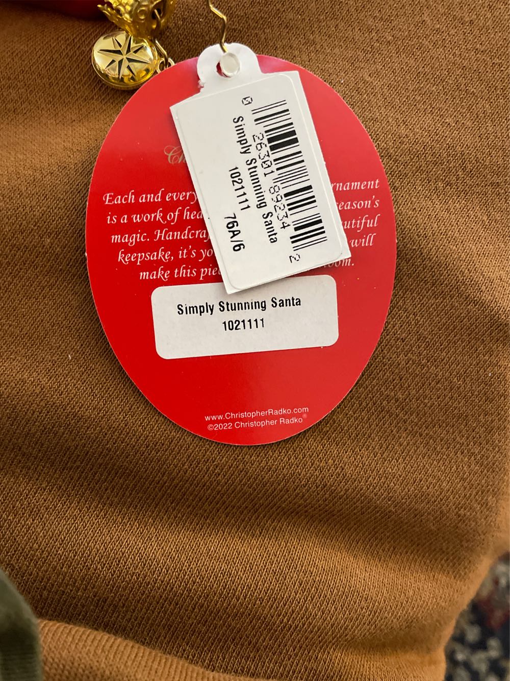 Simply Stunning Santa  ornament collectible - Main Image 2