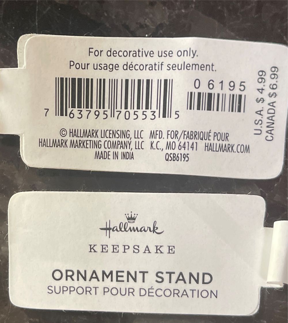 Ornament Stand Hallmark  ornament collectible [Barcode 763795705535] - Main Image 2