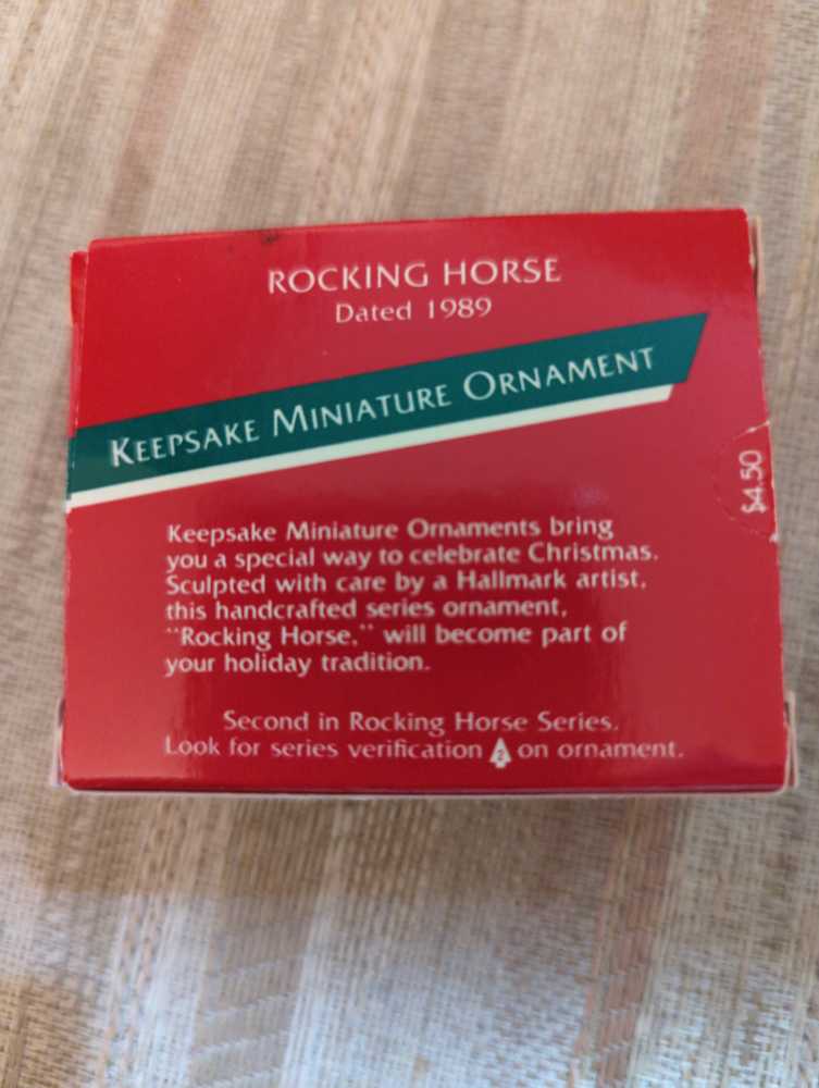 Minitures Rocking Horse  - Rocking Horse Minature (Keepsake Miniature) ornament collectible - Main Image 2
