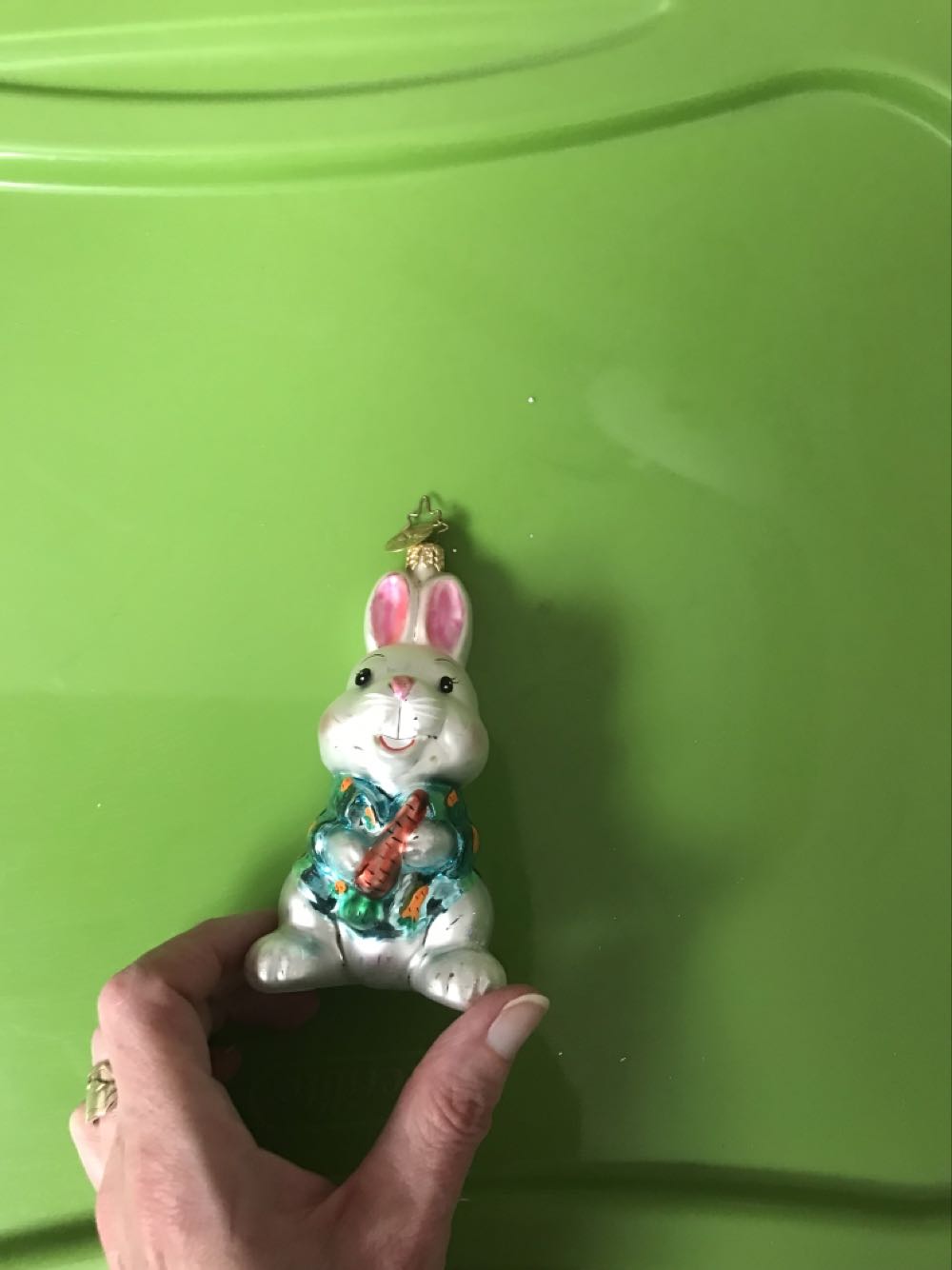 Aloha Bunny  ornament collectible - Main Image 1