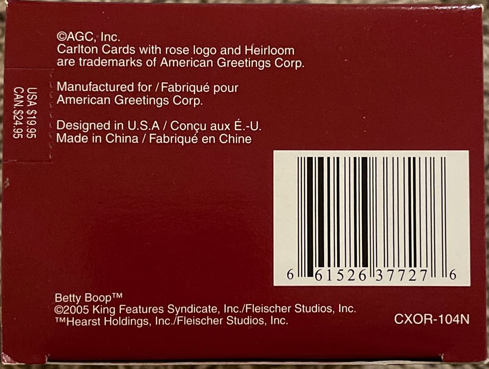 Holiday High Note-Betty Boop Carlton - Betty Boop (Betty Boop) ornament collectible [Barcode 661526377276] - Main Image 4