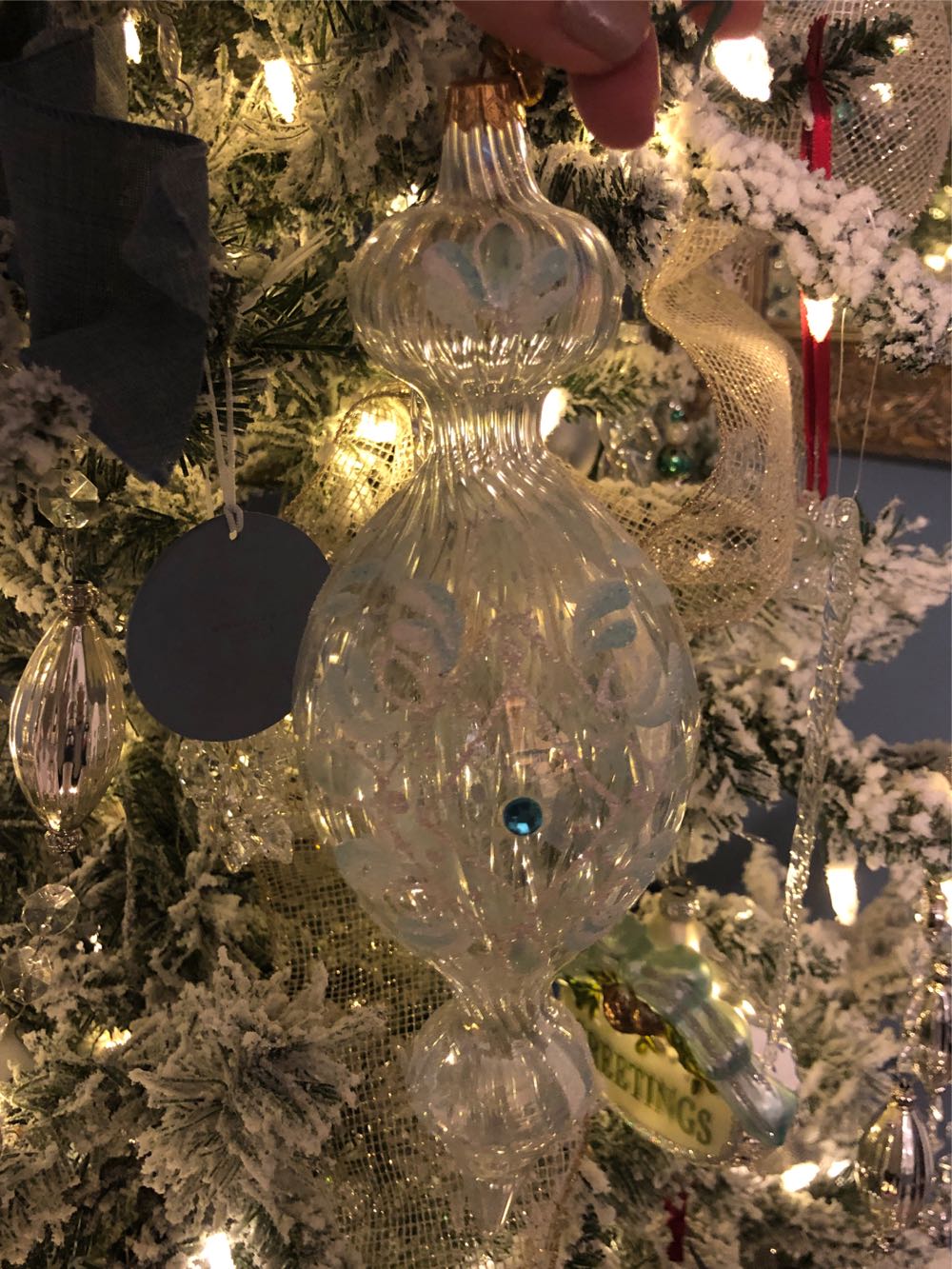 Crystal Clear Drop  ornament collectible - Main Image 1