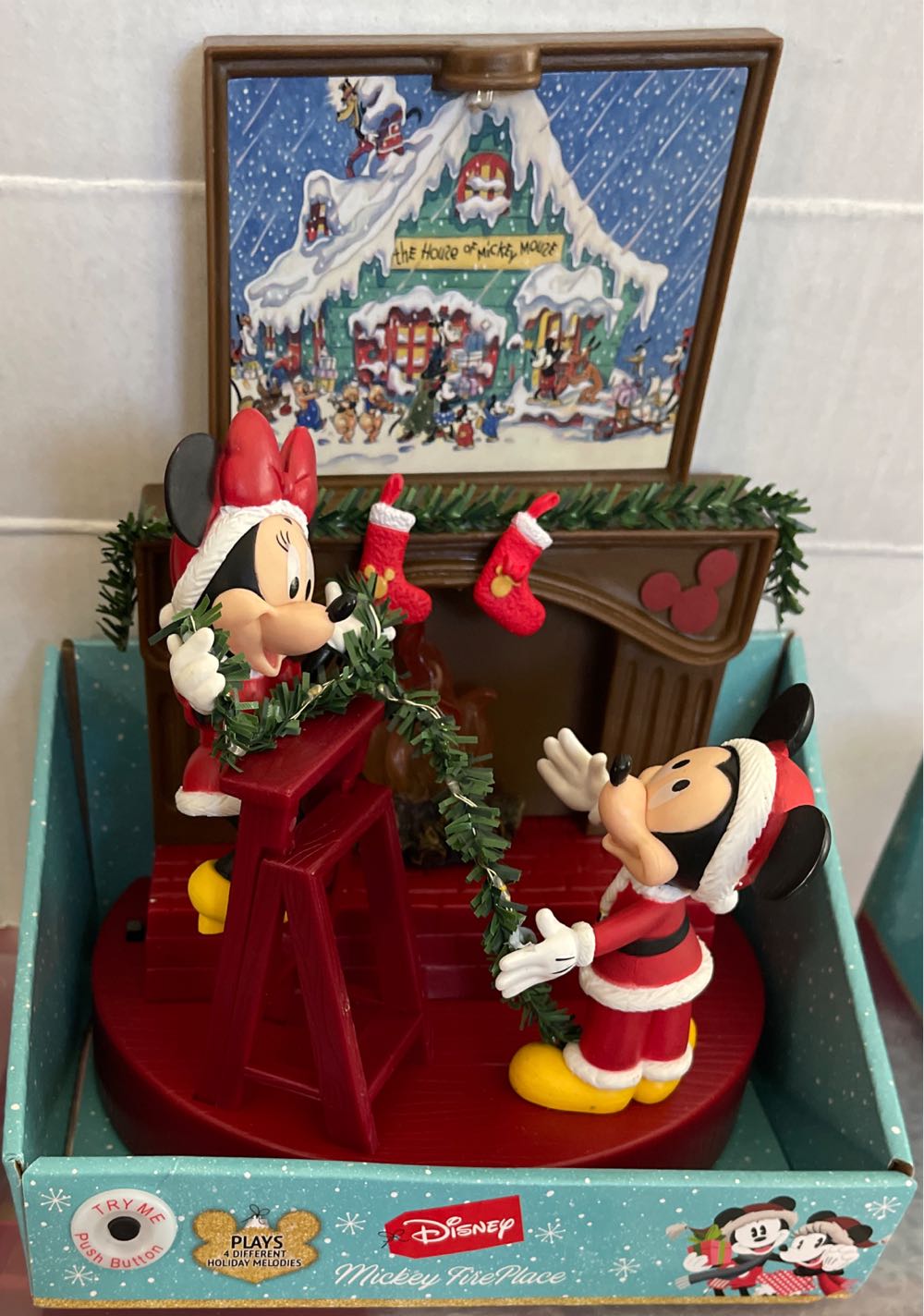 Disney Mickey Fireplace  ornament collectible [Barcode 193849002332] - Main Image 2