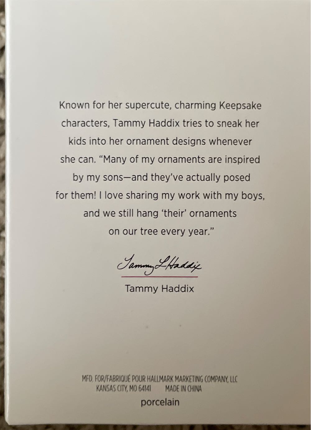 Love Your Spirit, Godchild  (Family) ornament collectible [Barcode 763795396313] - Main Image 3