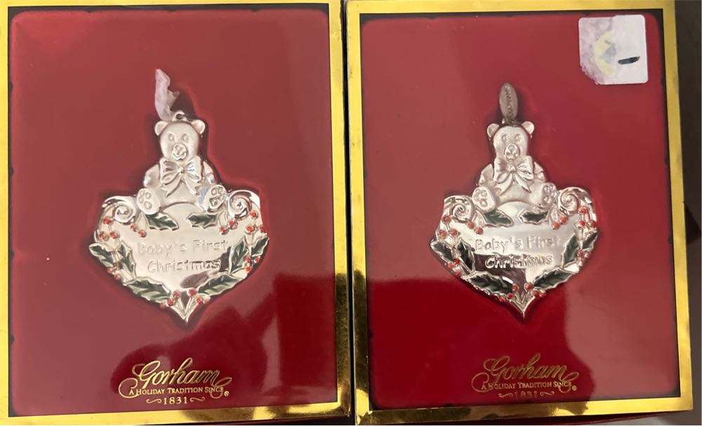 Gorham 2005 Baby’s First Christmas Silverplated  ornament collectible [Barcode 070357476346] - Main Image 3