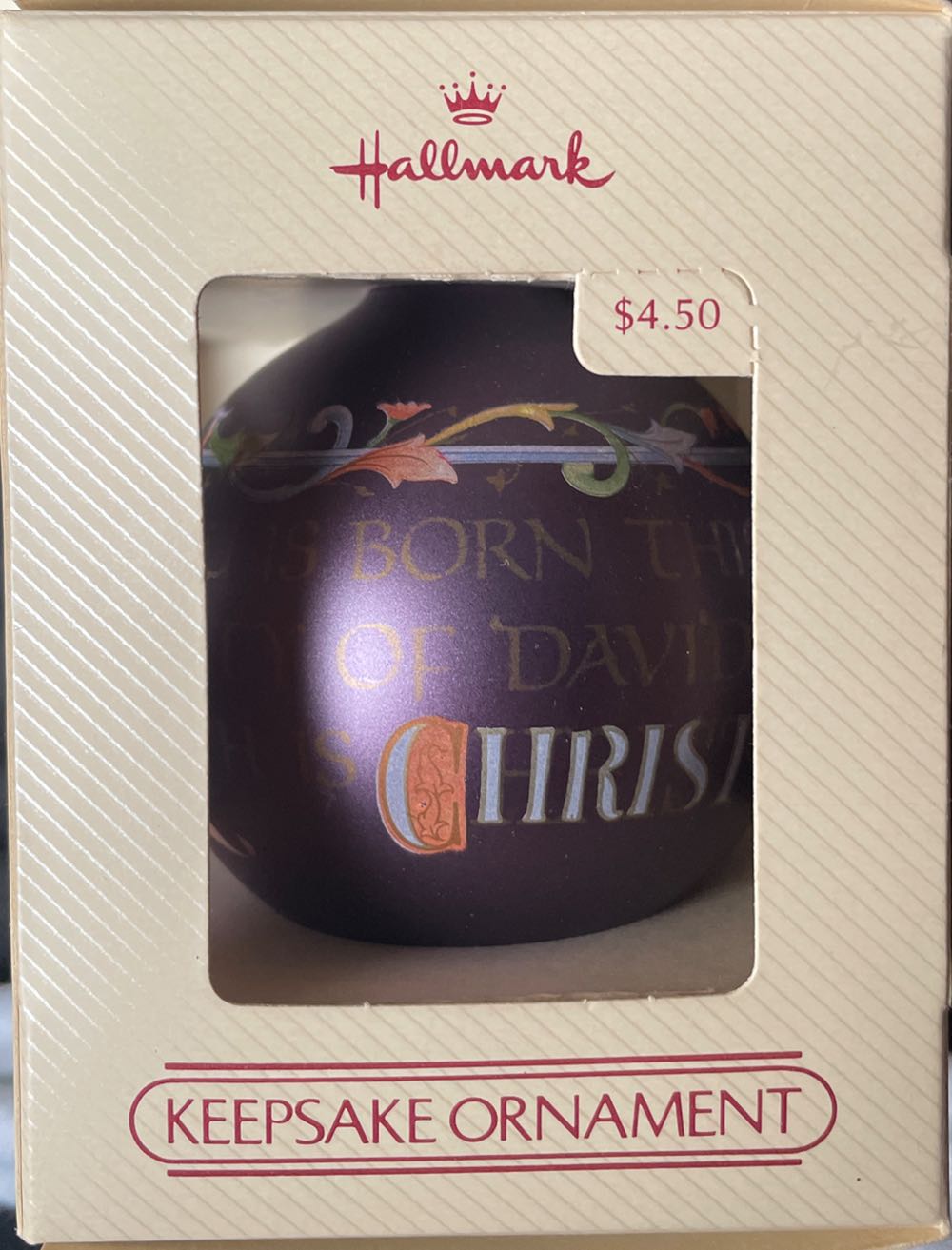 A Savior Is Born - Nativity (Glass Ball) ornament collectible - Main Image 2