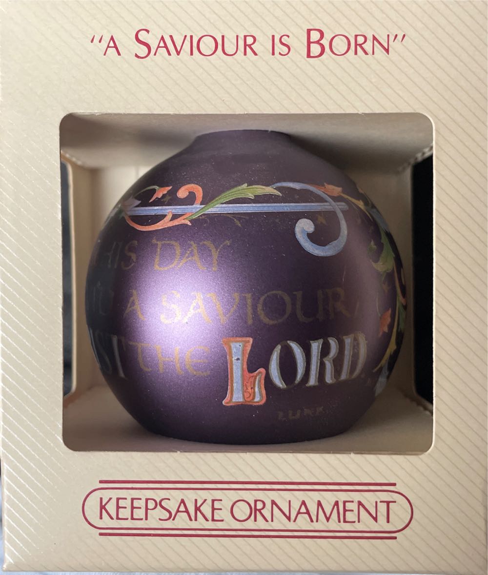 A Savior Is Born - Nativity (Glass Ball) ornament collectible - Main Image 3