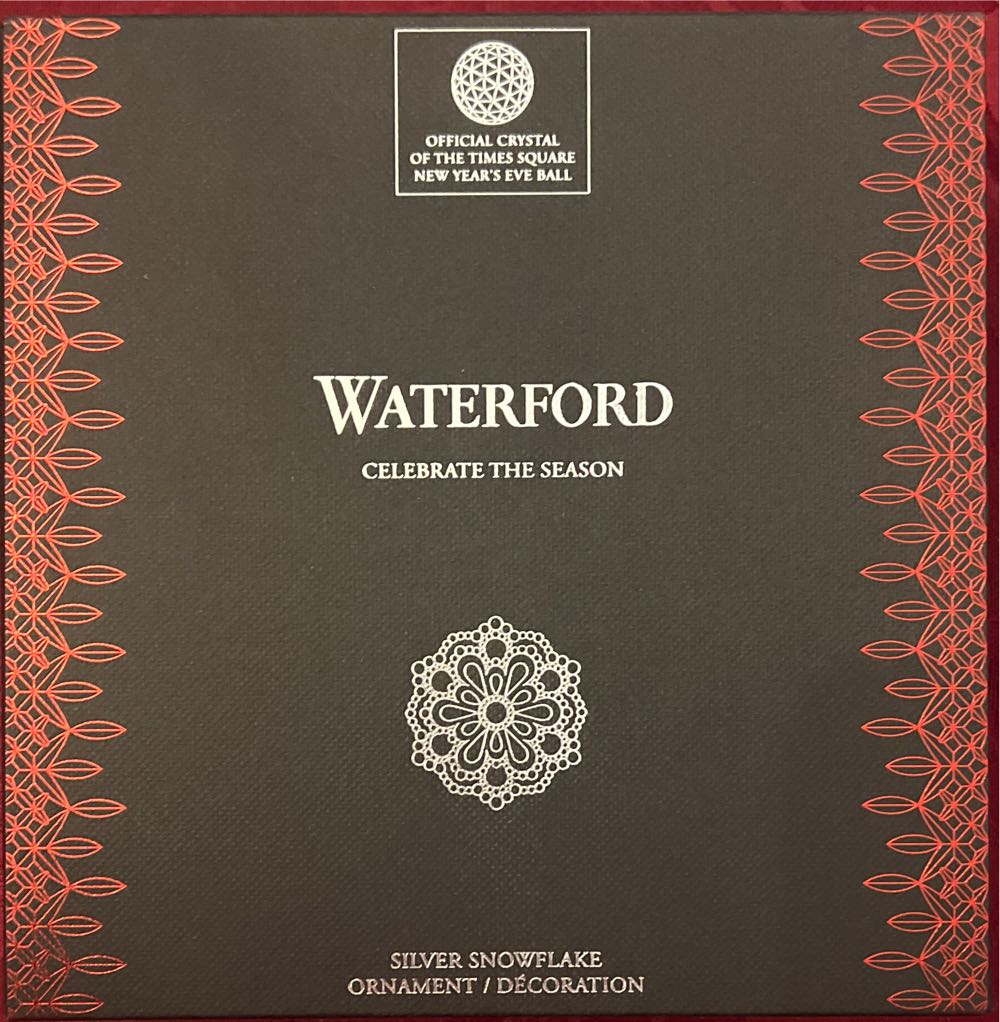 Waterford 2019 Silver Snowflake Christmas Ornament  ornament collectible [Barcode 701587415620] - Main Image 2