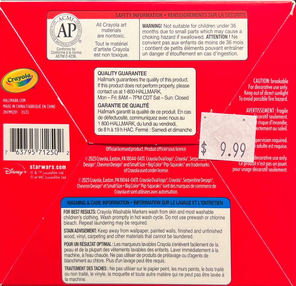 Hallmark Star Wars: The Mandalorian The Child Build-your-own Crayola Snow Globe Kit May The 4th Be With You - Star Wars The Mandalorian (Star Wars) ornament collectible [Barcode 763795712502] - Main Image 4