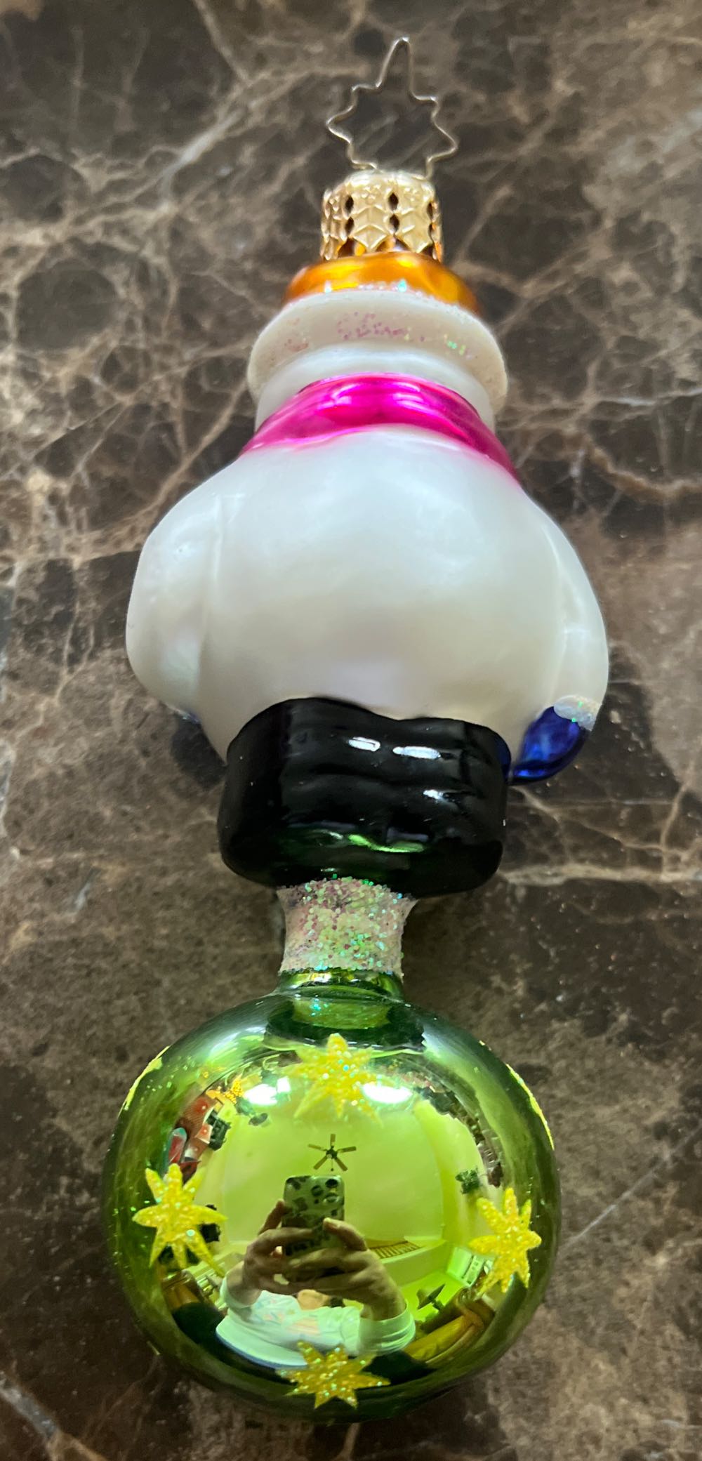 Snowman Reflector  ornament collectible - Main Image 2