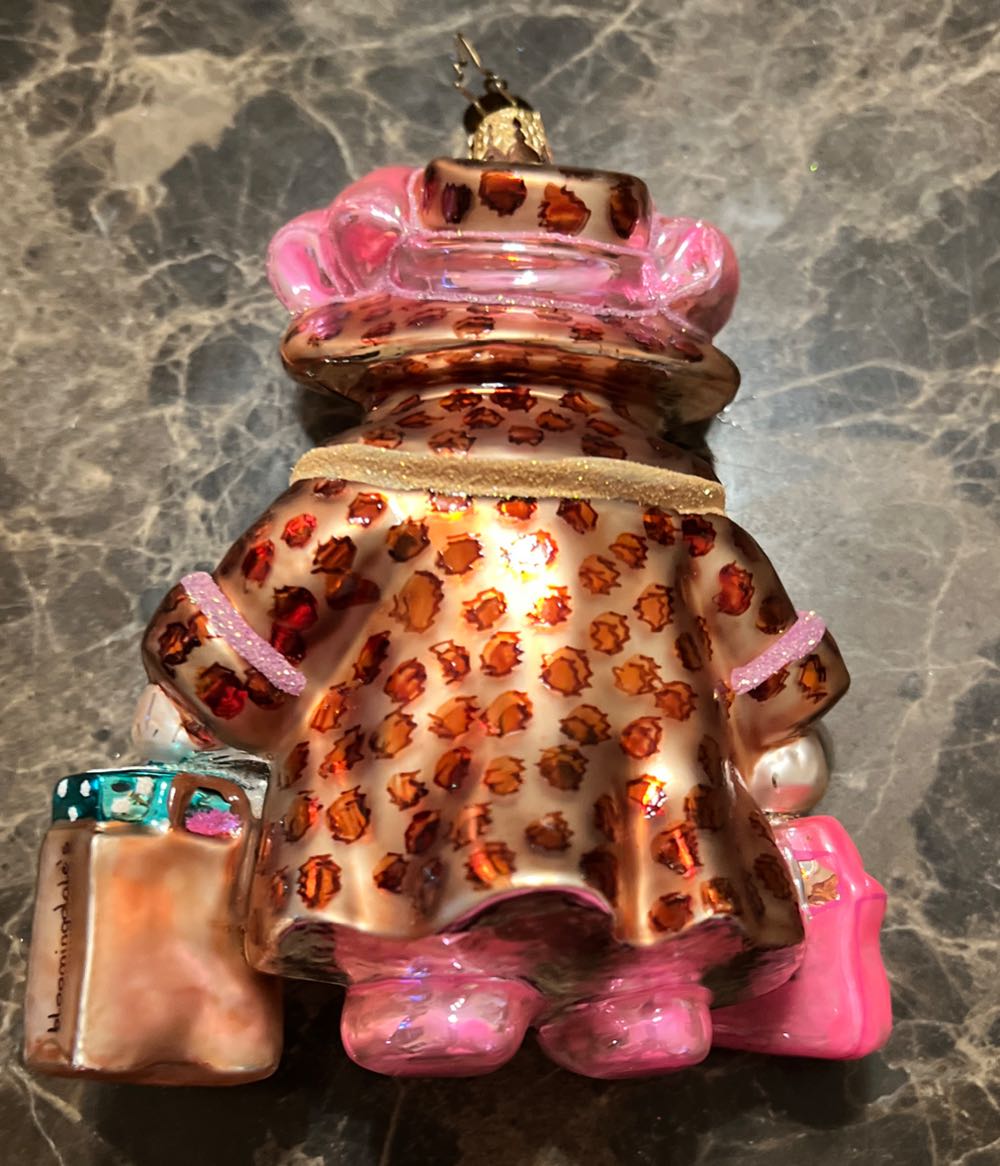 Muffy Bloomingdale Leopard Coat - Muffy VanderBear ornament collectible - Main Image 2