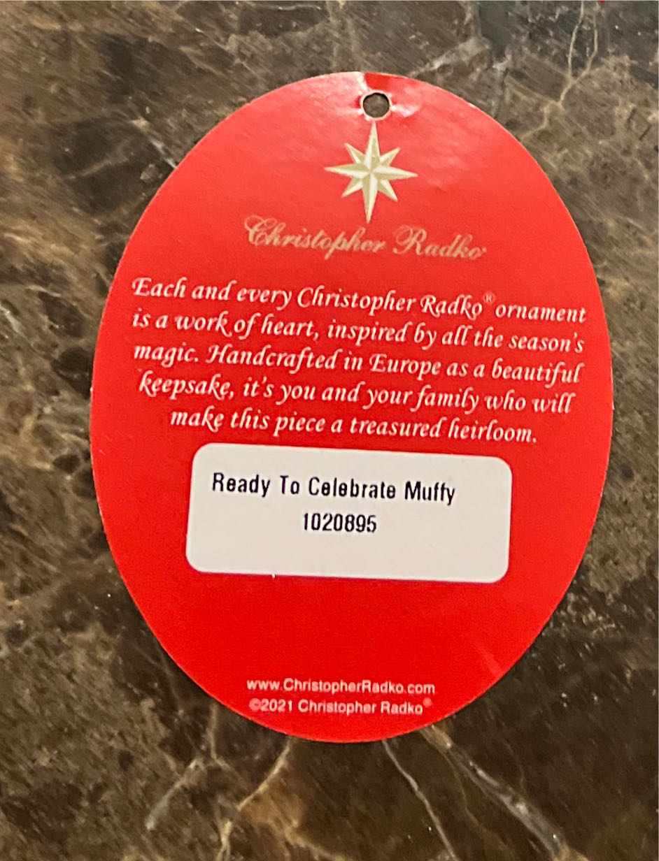 Muffy Ready To Celebrate - Muffy VanderBear ornament collectible - Main Image 3