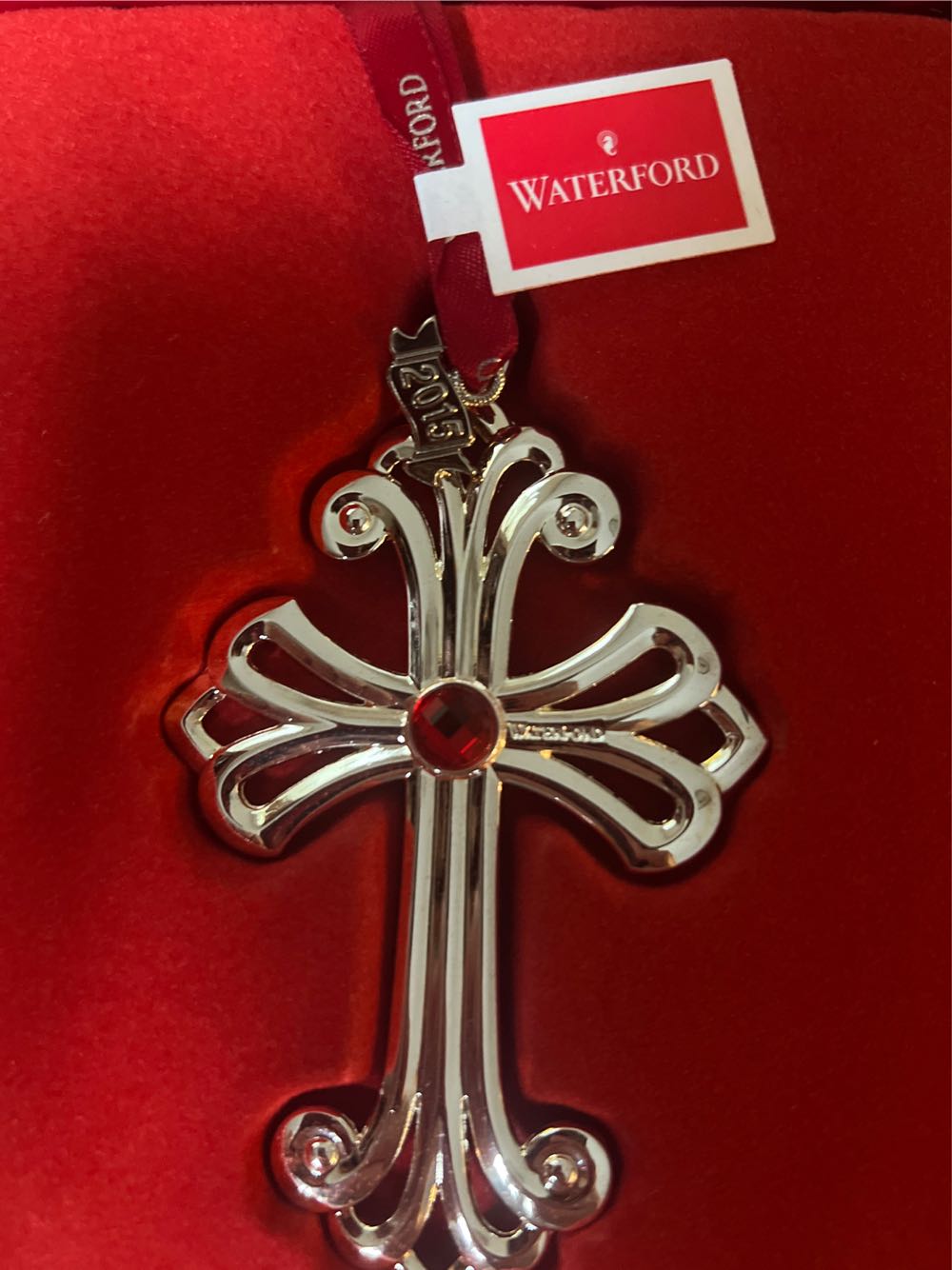 Waterford 2015 Christmas Cross Ornament  ornament collectible [Barcode 701587219167] - Main Image 3
