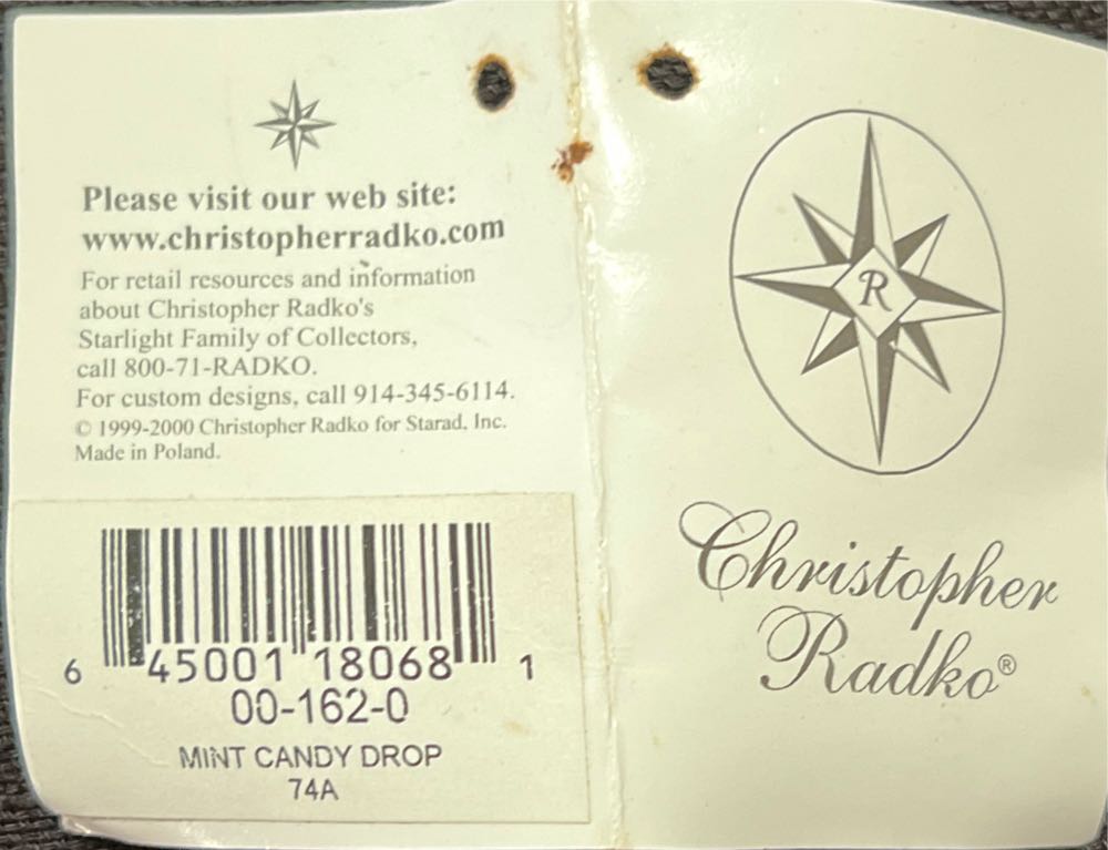 Mint Candy Drop  ornament collectible [Barcode 645001180681] - Main Image 2
