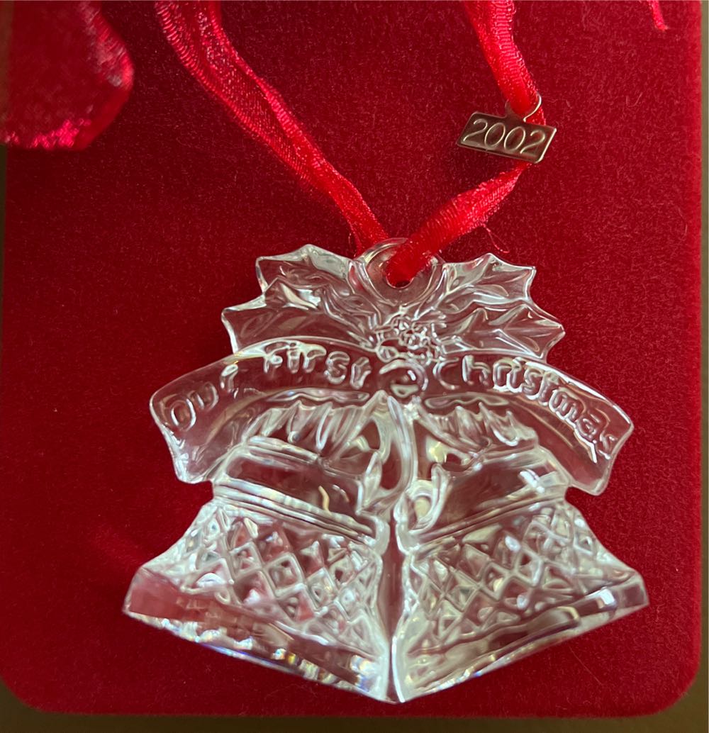 Waterford 2002 Our First Christmas  ornament collectible [Barcode 024258327177] - Main Image 3