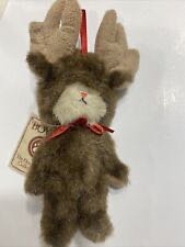 Boyds Bear Head Bean Coll Mini Mooselkins 5.5” Plush Jointed Moose Ornament Rare  ornament collectible [Barcode 765867968503] - Main Image 1