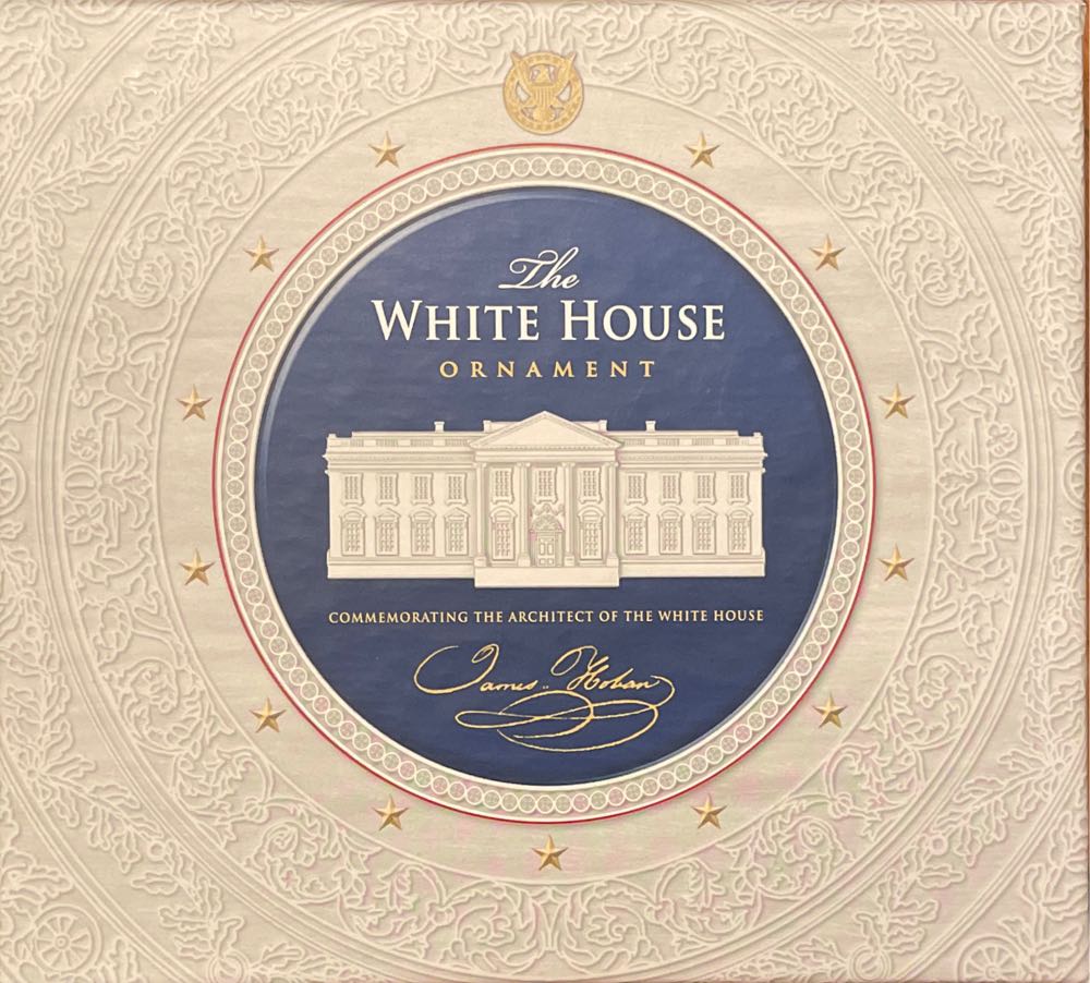 Official White House Commemorative Ornament Honoring James Hoban White House Architect - White House Christmas Ornament (Washington DC) ornament collectible [Barcode 678598138469] - Main Image 2