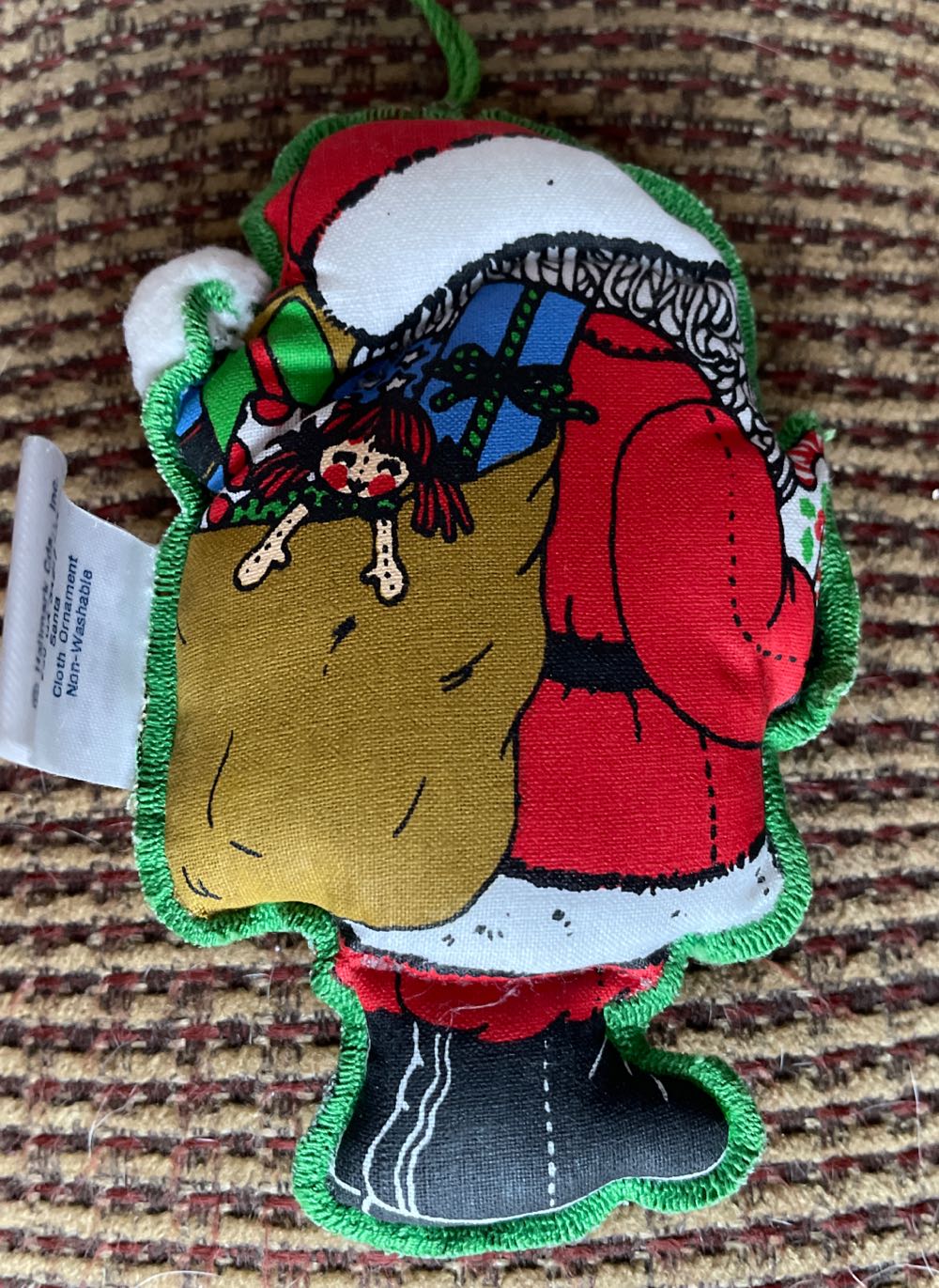 Cloth Santa  - Santa ornament collectible - Main Image 2