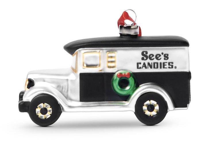 See’s Candies 2022 Limited Edition Christmas Ornament  (Vehicles) ornament collectible [Barcode 737666031573] - Main Image 2