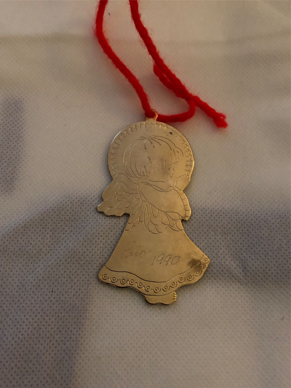 Young Metal Angel  ornament collectible - Main Image 1