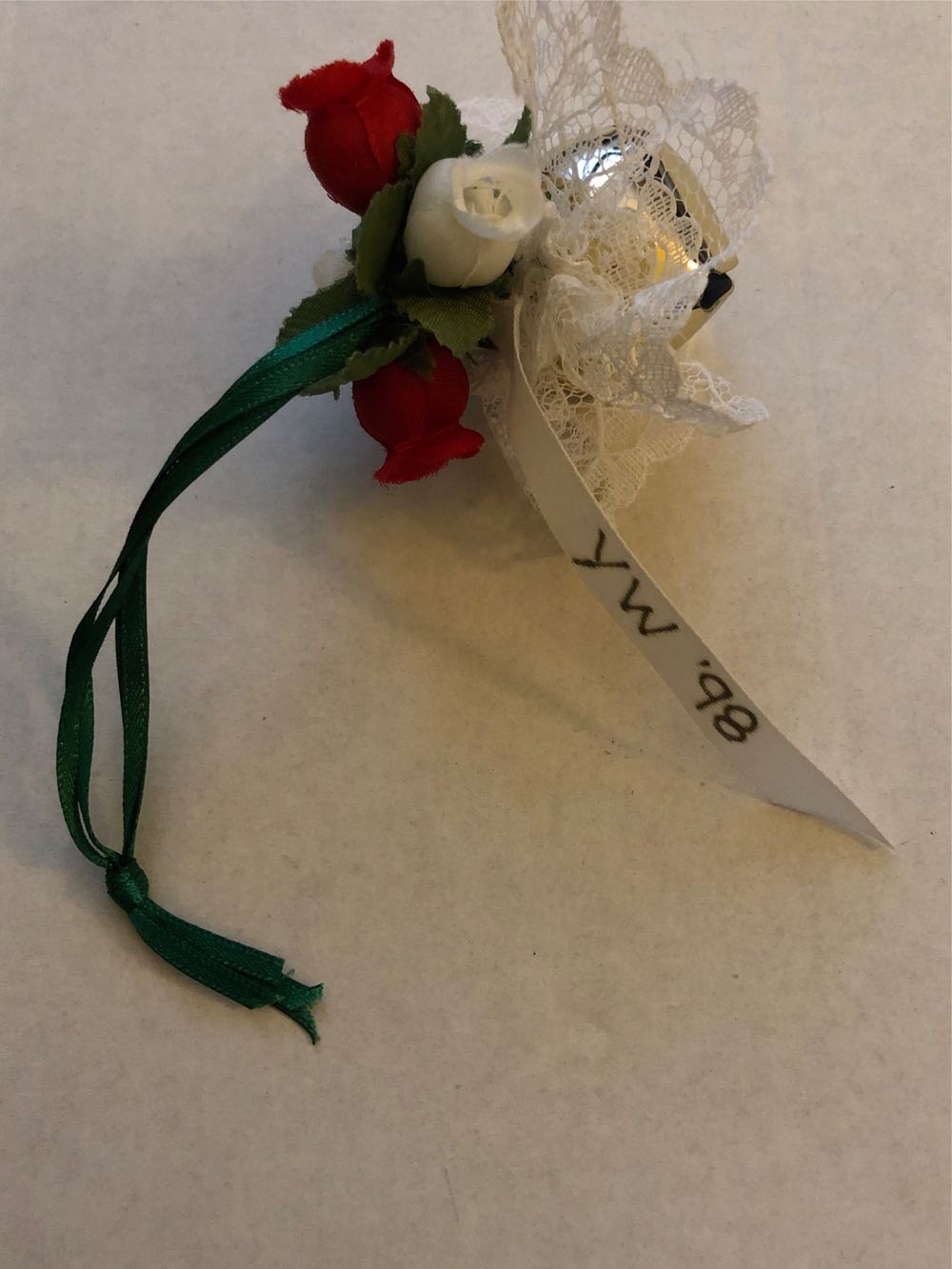 Universal - Alpine Village - Yellow Stone Tudor House - Santa, Wreath, Merry Christmas Banner